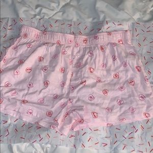 NWT PINK PJ SHORTS